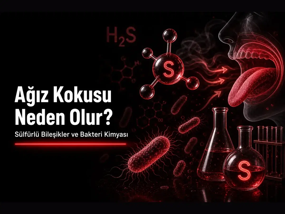 Ağız kokusu, sülfürlü uçucu bileşikler ve ağız bakterileri kimyası konulu TYT kimya blog kapak görseli