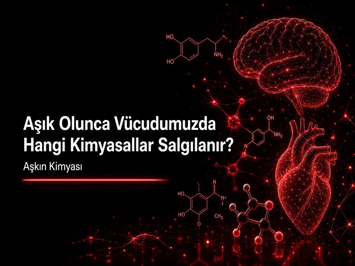 Aşık olunca vücutta salgılanan dopamin, oksitosin ve aşk kimyası konulu TYT kimya blog kapak görseli