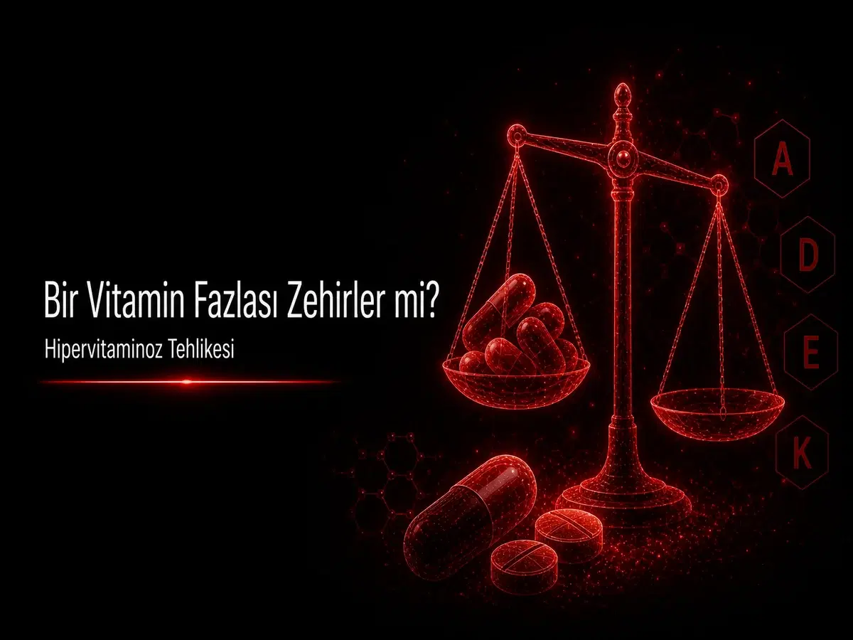 Bir vitamin fazlası zehirler mi sorusu ve hipervitaminoz tehlikesi temalı TYT kimya blog kapağı