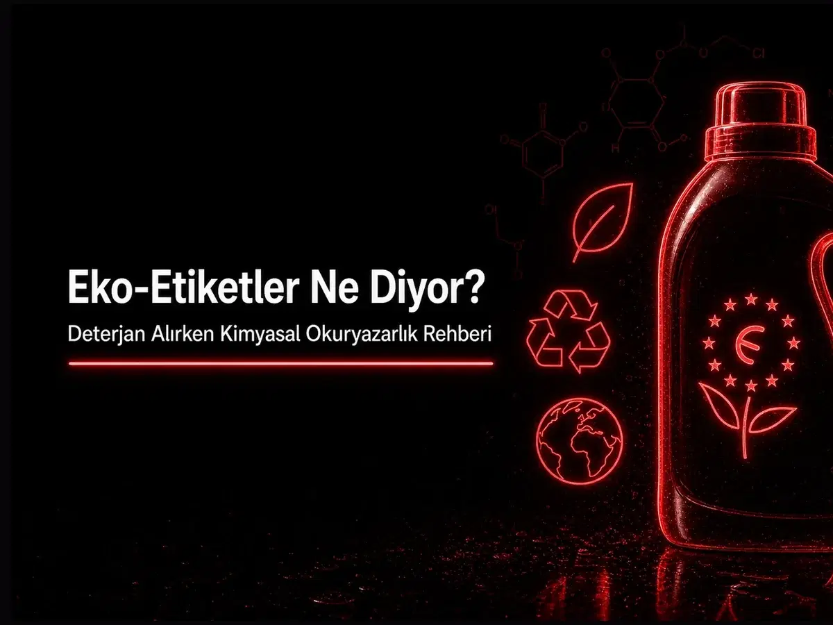 Eko etiketler, deterjan etiketi okuma ve kimyasal okuryazarlık konulu blog kapak görseli