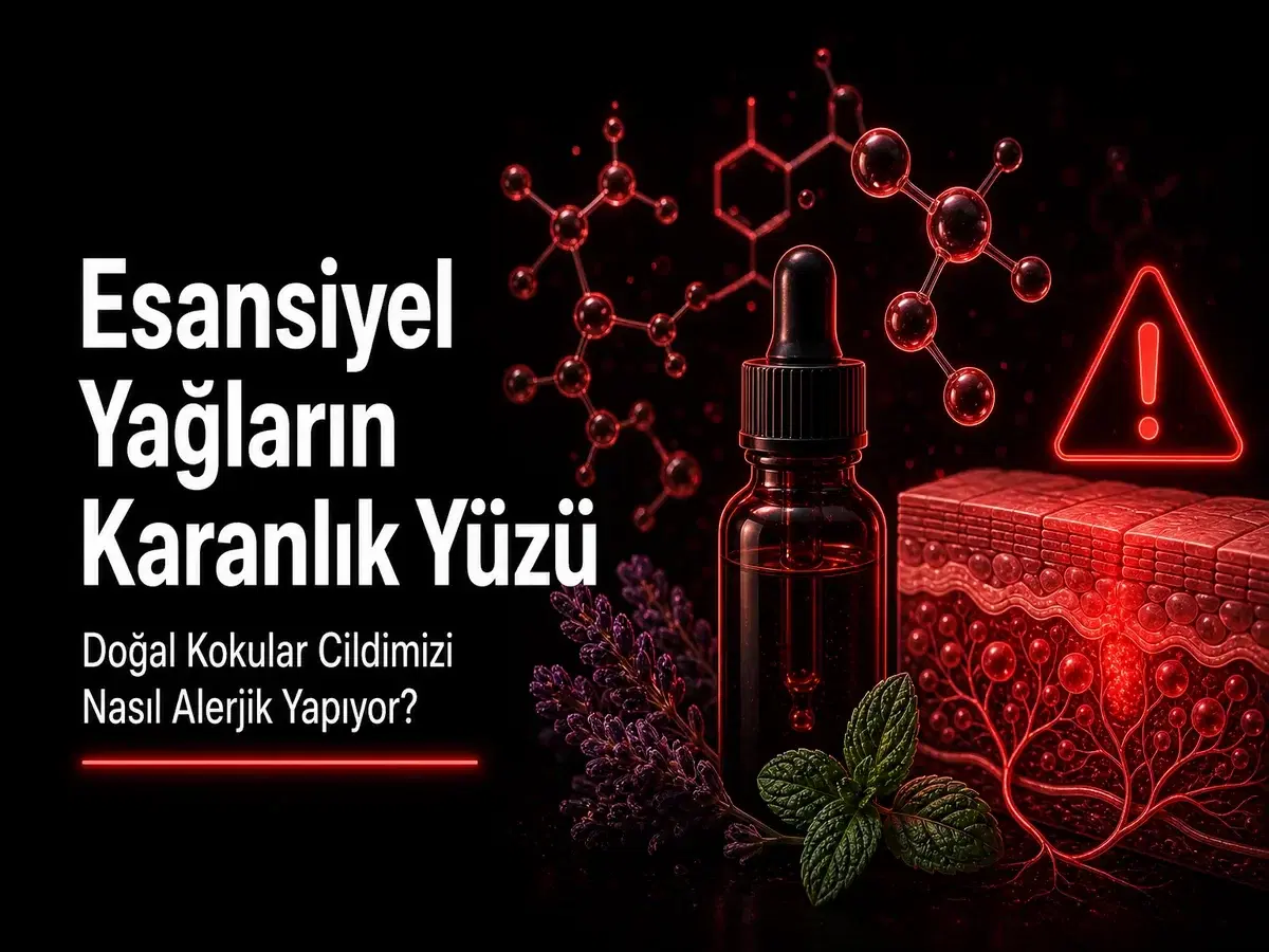 Esansiyel yağlar cilt alerjisi; terpenler linalool limonene kontakt dermatit doğal koku TYT kimya kapak görseli
