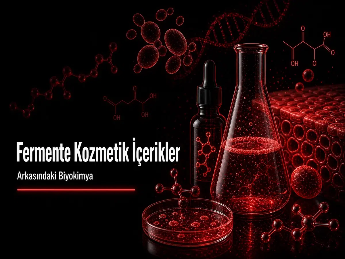 Fermente kozmetik içerikler neden yükselişte fermentasyon biyokimyası enzim hidrolizi peptit TYT kimya kapak görseli