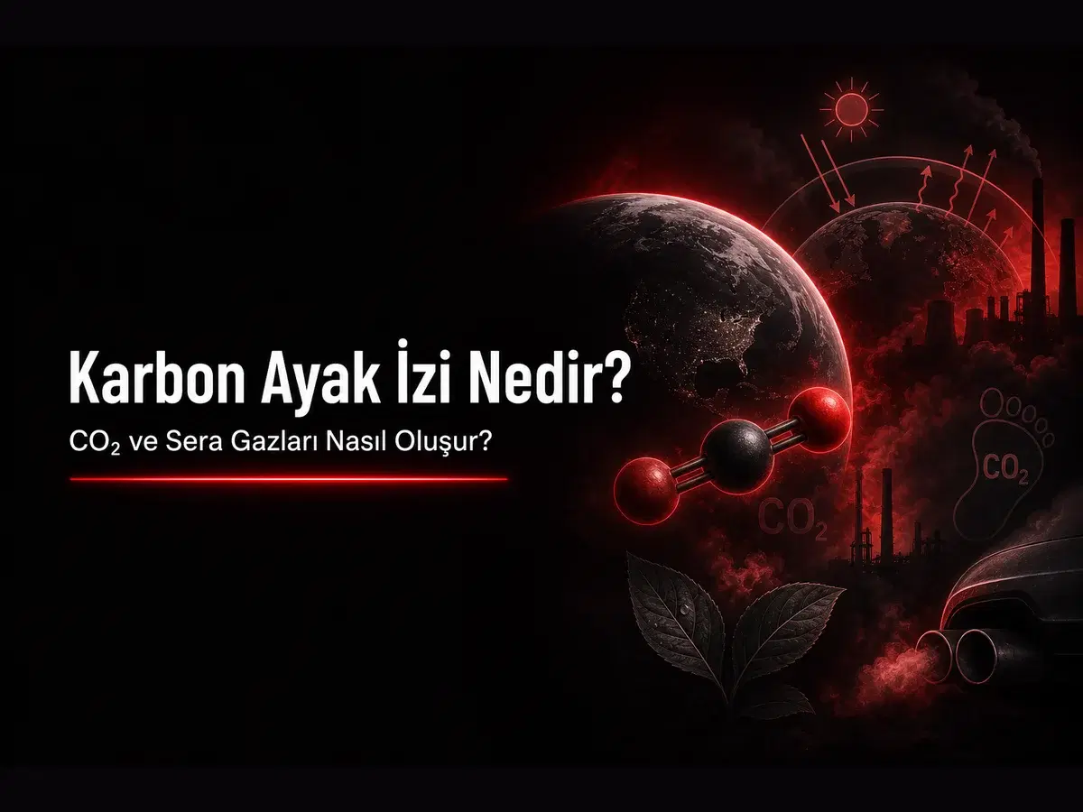 Karbon ayak izi, CO2 molekülü ve sera gazları sera etkisi konulu TYT kimya blog kapak görseli