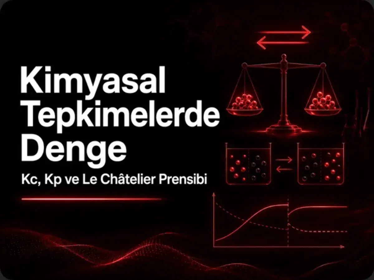 Kimyasal denge, Kc Kp bağıntıları ve Le Châtelier prensibi çalışan AYT kimya öğrencisi
