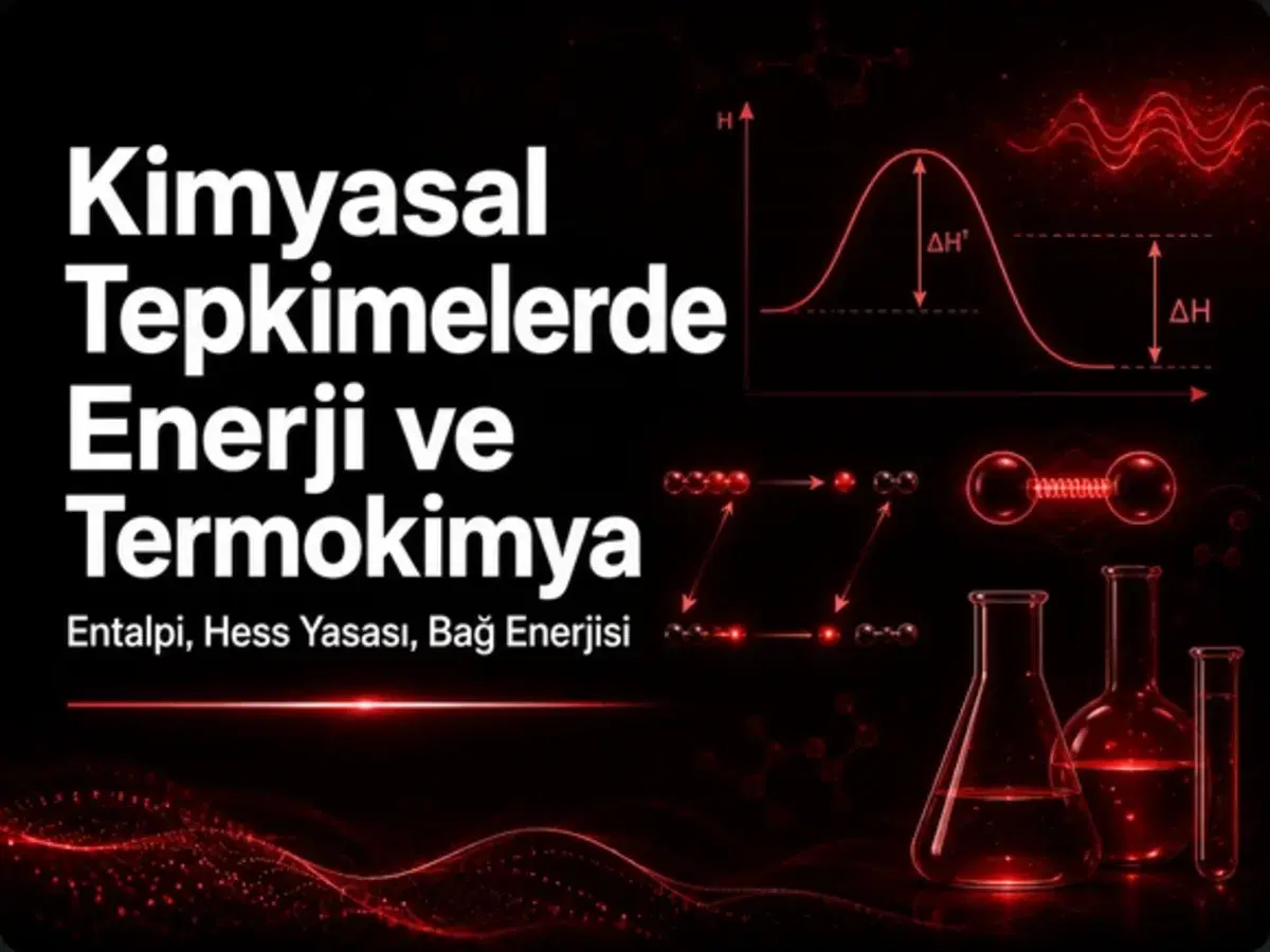 Termokimya, entalpi, Hess yasası ve bağ enerjisi hesaplarını çalışan AYT kimya öğrencisi