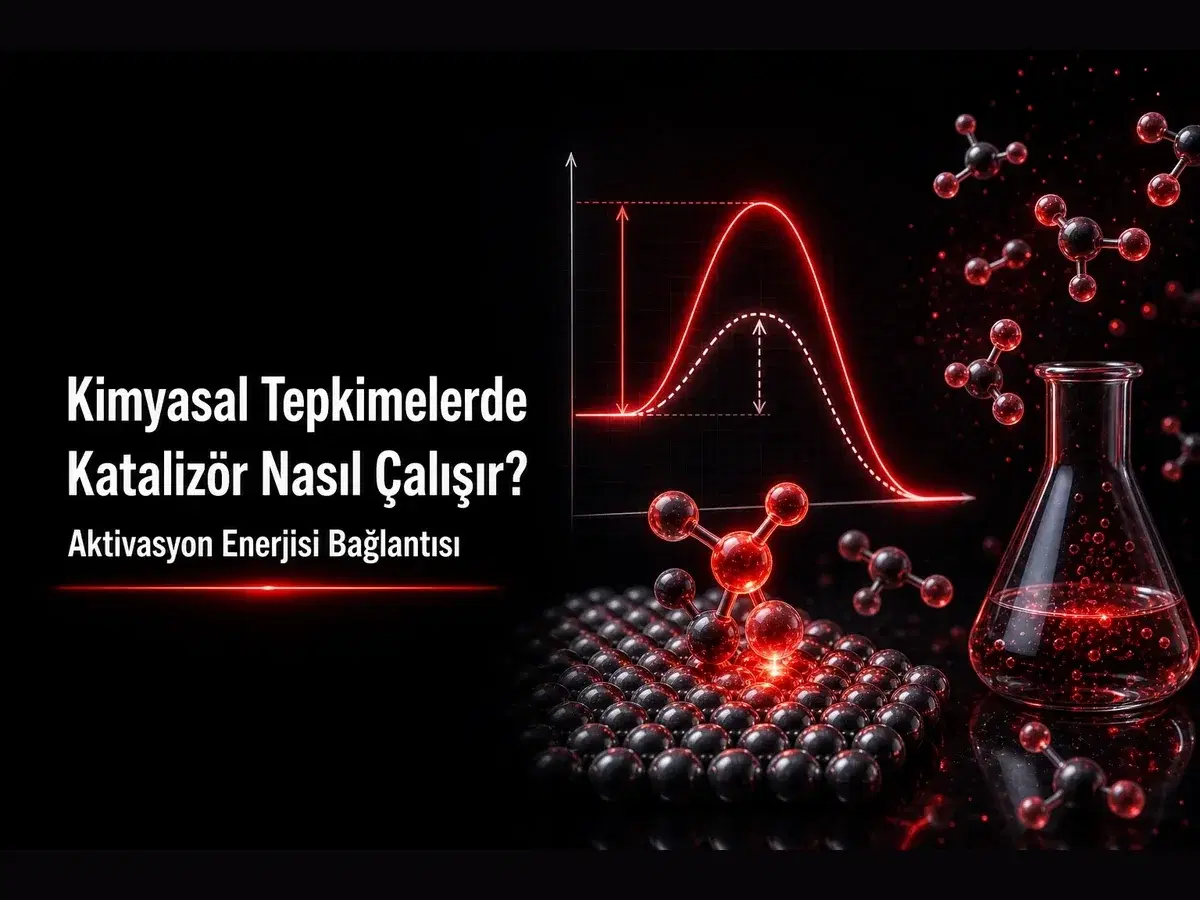 Katalizör ve aktivasyon enerjisi diyagramı: düşük enerji yolu, tepkime hızı, TYT kimya