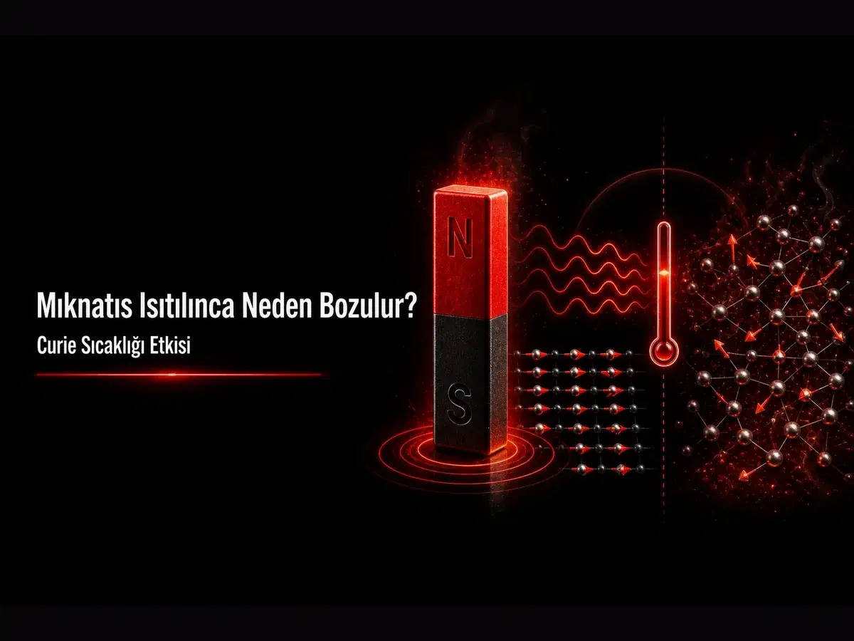 Mıknatıs ısıtılınca bozulma: Curie sıcaklığı, manyetik domain ve ferromanyetik kayıp konulu TYT kimya blog kapağı
