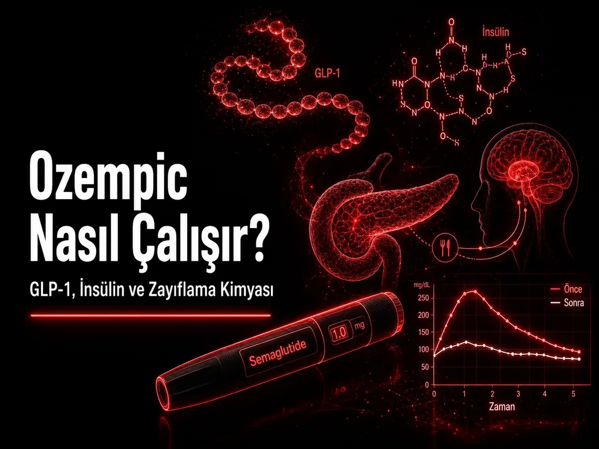 Ozempic nasıl çalışır sorusu; GLP-1 semaglutide insülin ve zayıflama kimyası TYT blog kapak görseli