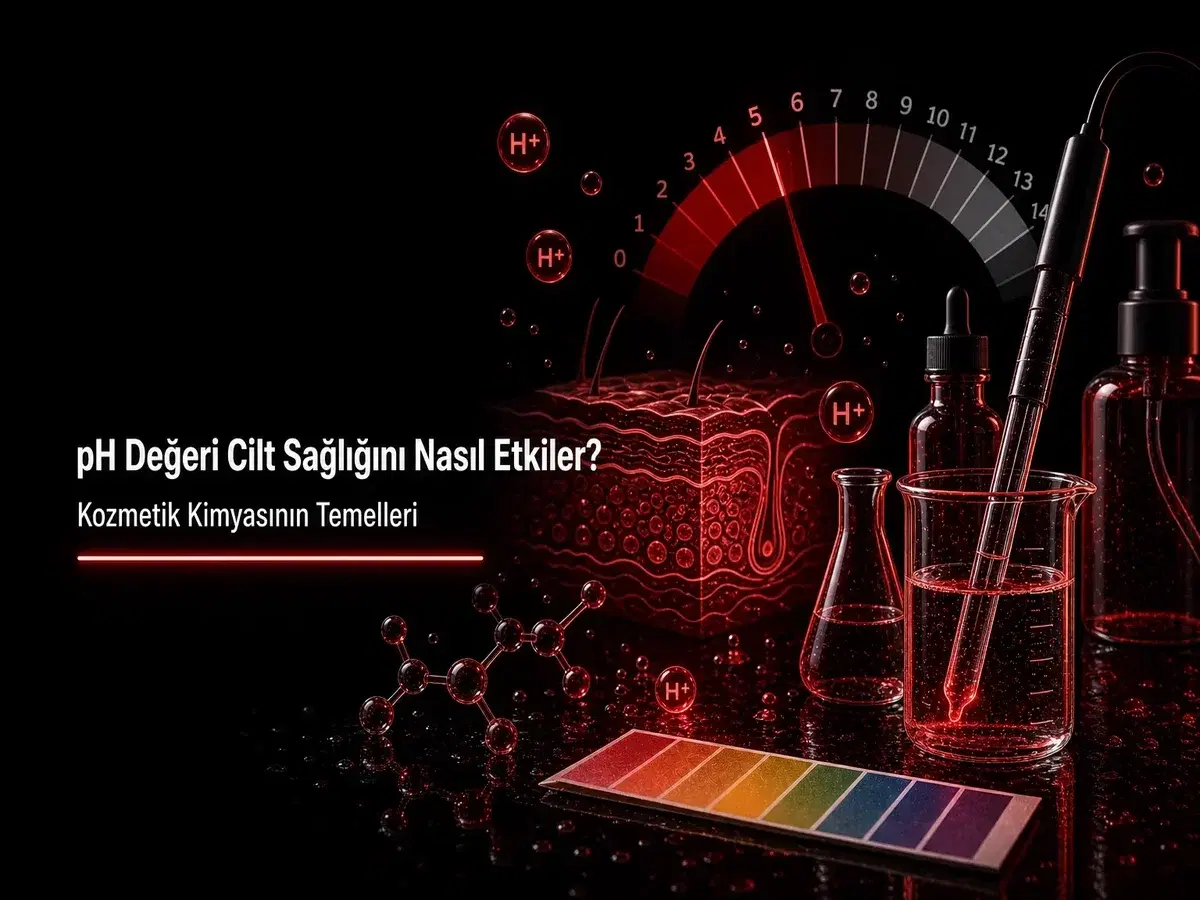 pH değeri cilt sağlığı, asit mantosu ve kozmetik kimyası konulu TYT kimya blog kapak görseli