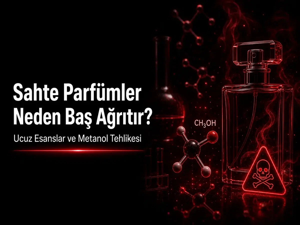Sahte parfüm baş ağrısı, ucuz esans ve metanol tehlikesi; koku kimyası TYT blog kapak görseli
