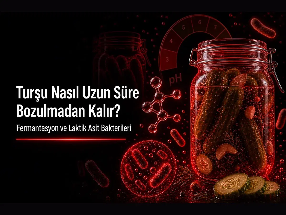 Turşu nasıl uzun süre bozulmadan kalır: fermantasyon, laktik asit bakterileri ve pH koruması TYT kapak görseli
