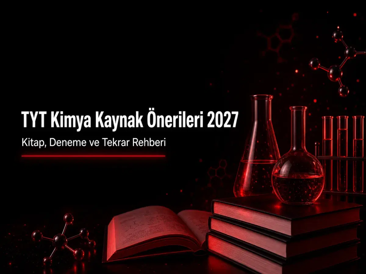 TYT kimya kaynak önerileri 2027, kitap ve branş deneme seçimi yapan YKS öğrencisi
