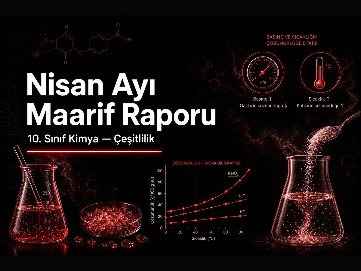 Nisan ayı Maarif ders raporu kapak görseli