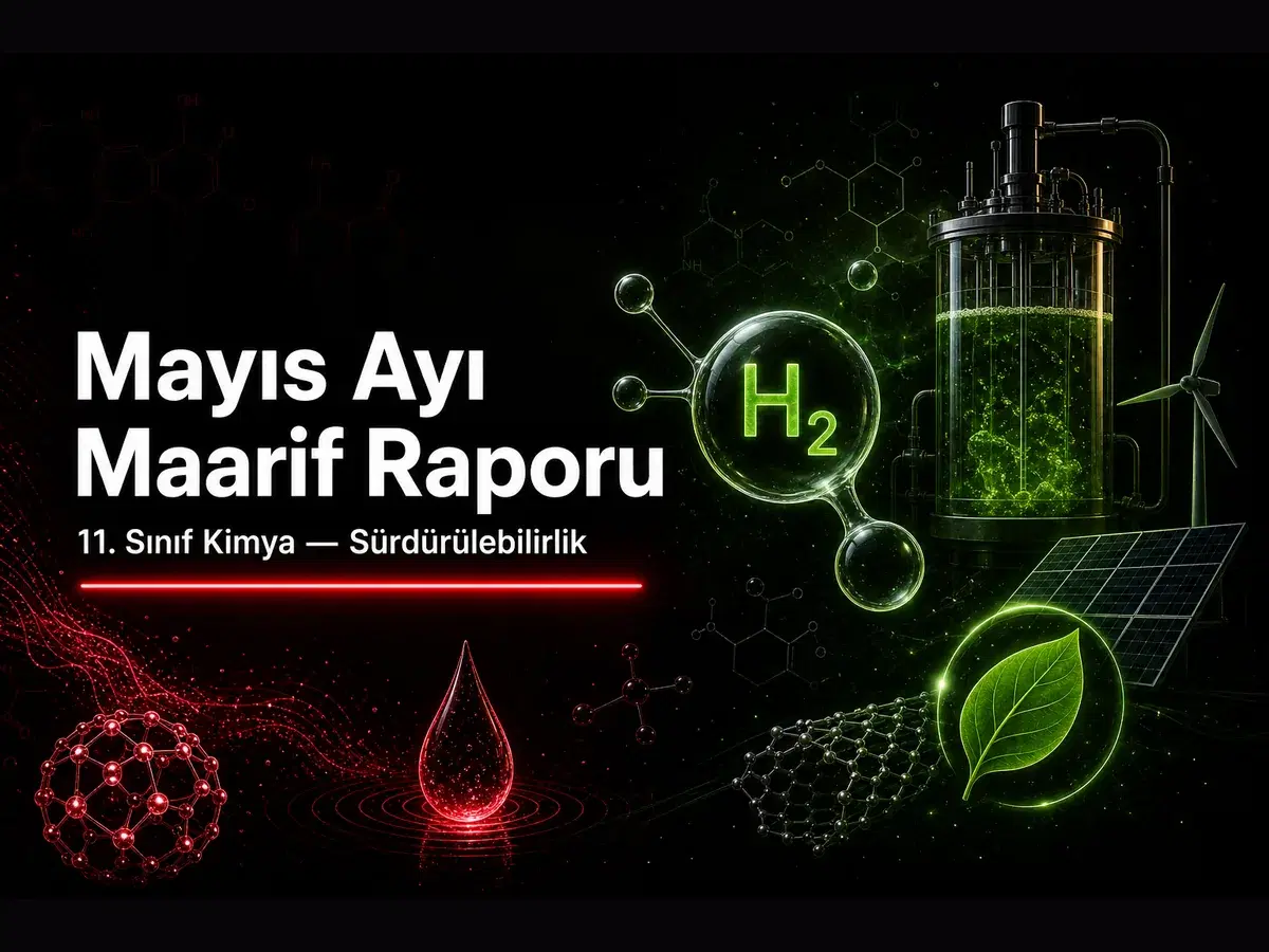 11. sınıf kimya mayıs ayı Maarif ders raporu kapak görseli