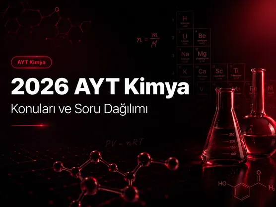 2026 AYT kimya soruları analiz blog kapağı: organik kimya, elektrokimya formülleri ve AYT fen bilimleri kitapçığı görseli