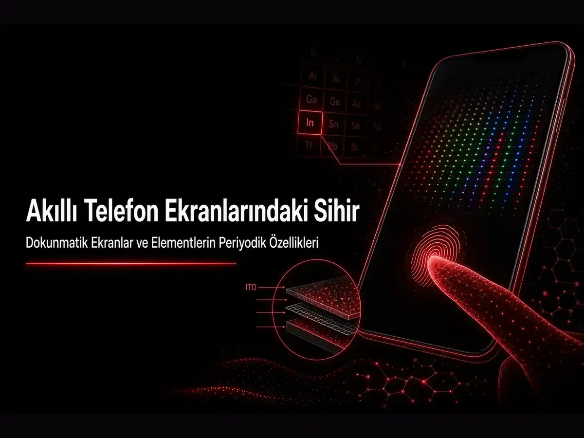 Akıllı telefon dokunmatik ekran kimyası; ITO indiyum periyodik tablo TYT blog kapak görseli