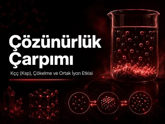 Çözünürlük çarpımı Kçç Ksp, çökelme koşulu ve ortak iyon etkisi çalışan AYT kimya öğrencisi