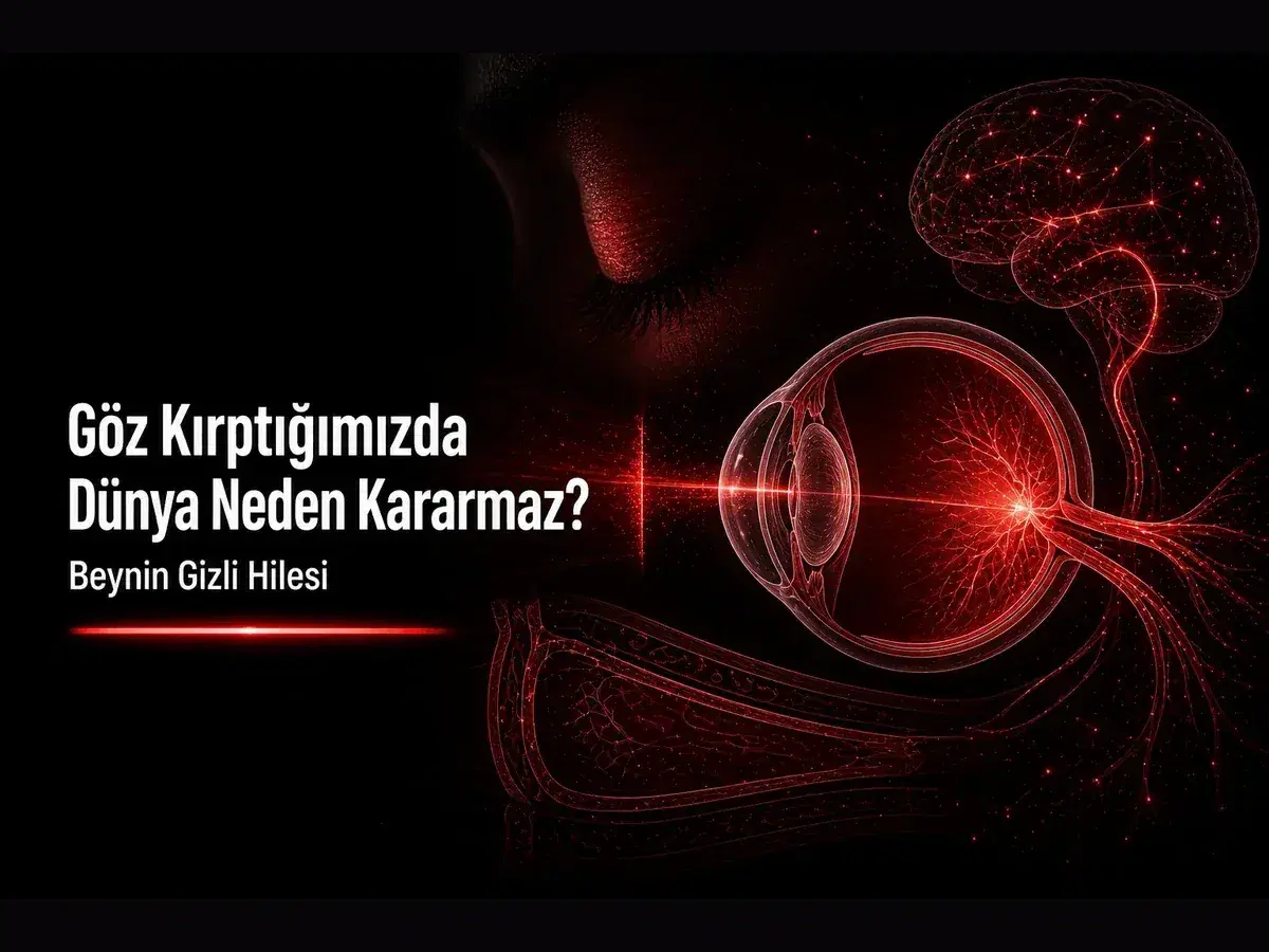Göz kırptığında dünya neden kararmaz; göz kırpma baskılaması, görsel süreklilik ve TYT kimya kapak görseli
