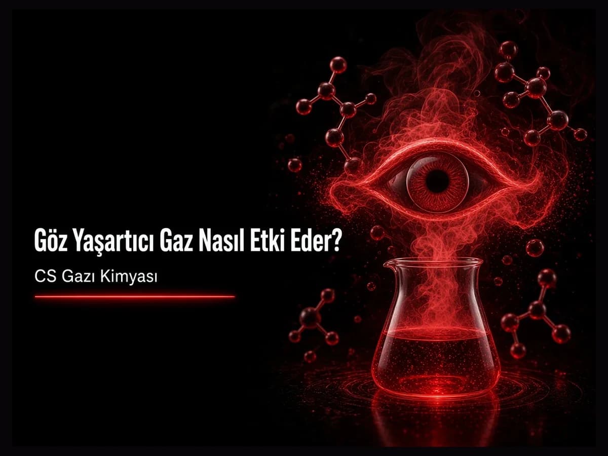 Göz yaşartıcı gaz nasıl etki eder: CS gazı, mukoza tahrişi ve gözyaşı refleksini gösteren kapak