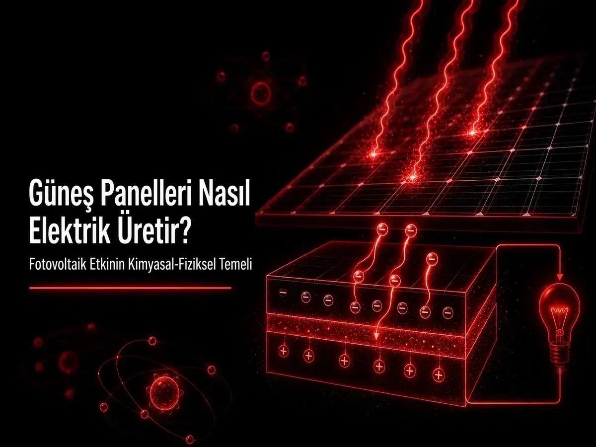 Güneş panelleri nasıl elektrik üretir: fotovoltaik etki, silisyum hücre ve elektron akışı TYT kapak görseli