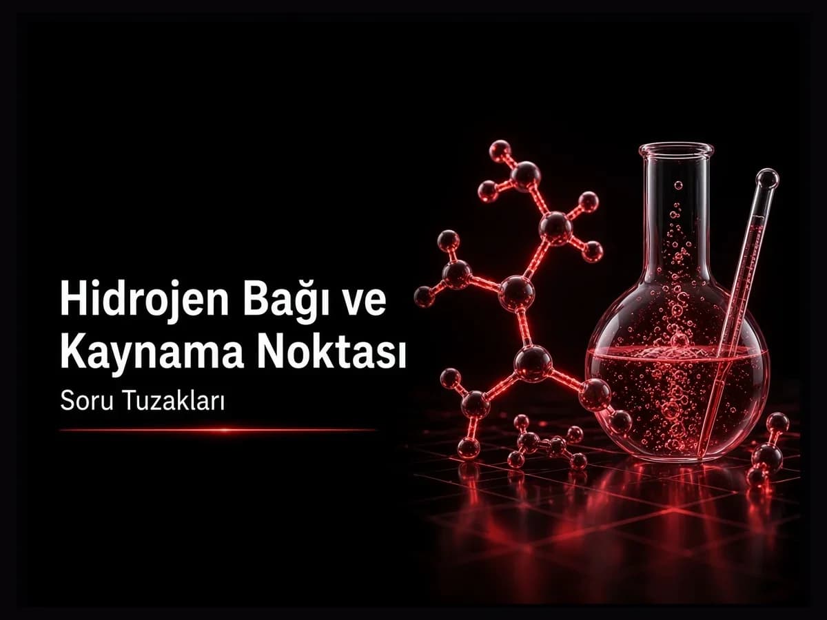 Hidrojen bağı ve kaynama noktası soru tuzakları: H2O, HF ve NH3 karşılaştırması TYT kapak görseli
