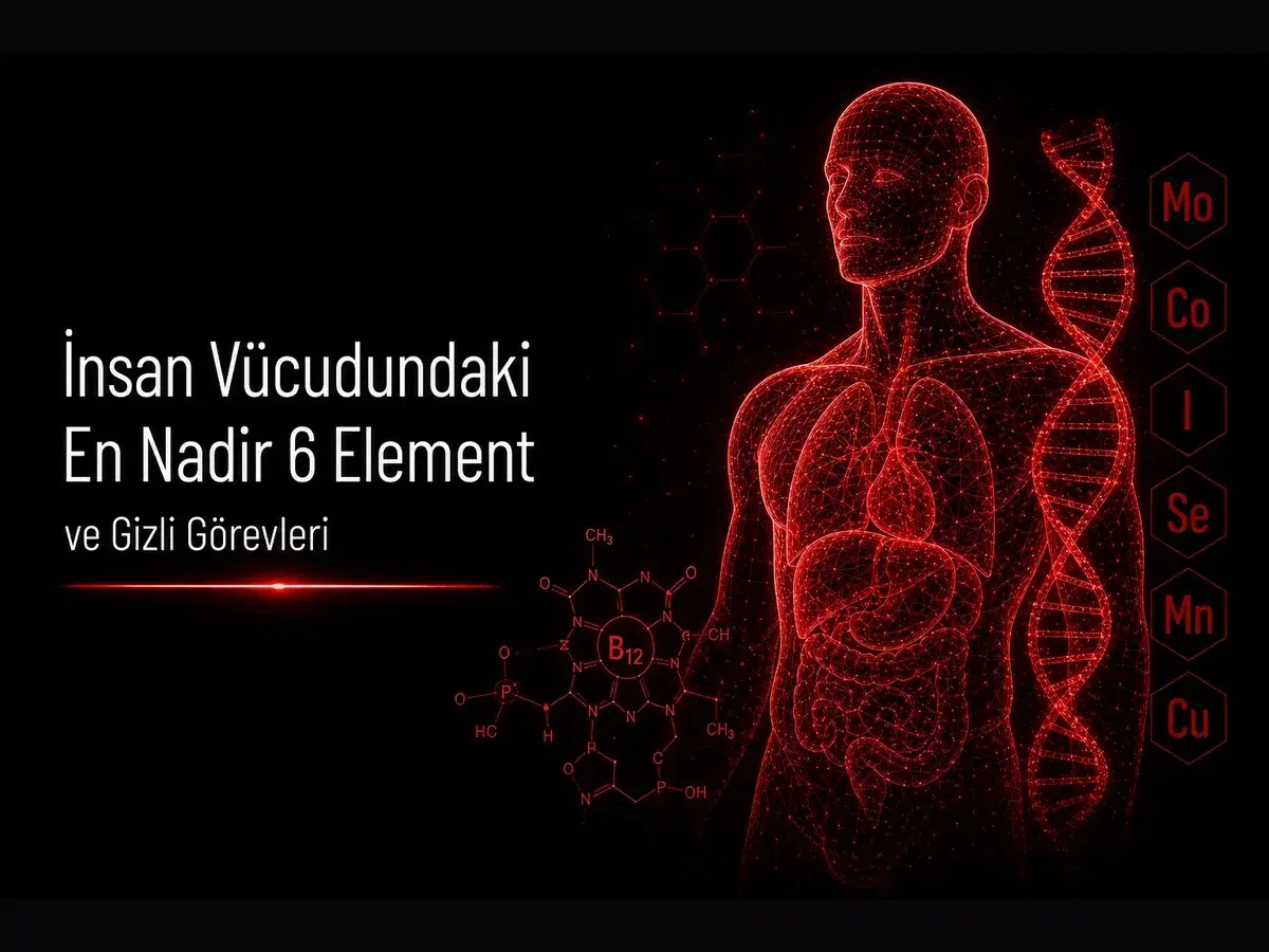 İnsan vücudundaki en nadir 6 eser element ve gizli biyolojik görevleri temalı TYT kimya blog kapağı