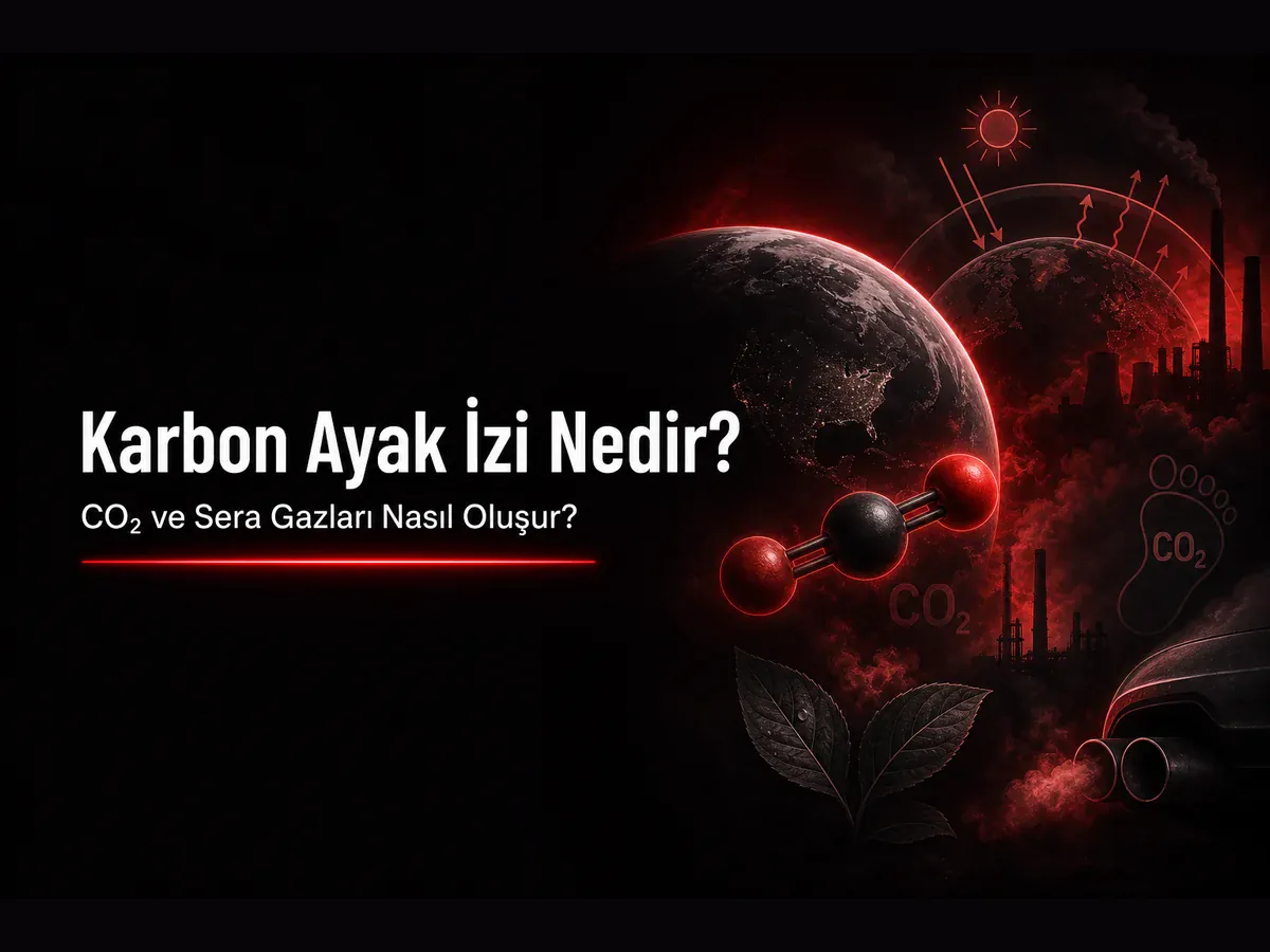 Karbon ayak izi, CO2 molekülü ve sera gazları sera etkisi konulu TYT kimya blog kapak görseli