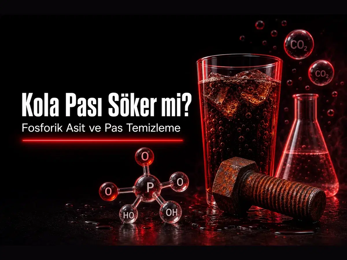 Kola ile pas temizleme, fosforik asit ve demir pası konulu TYT kimya blog kapak görseli