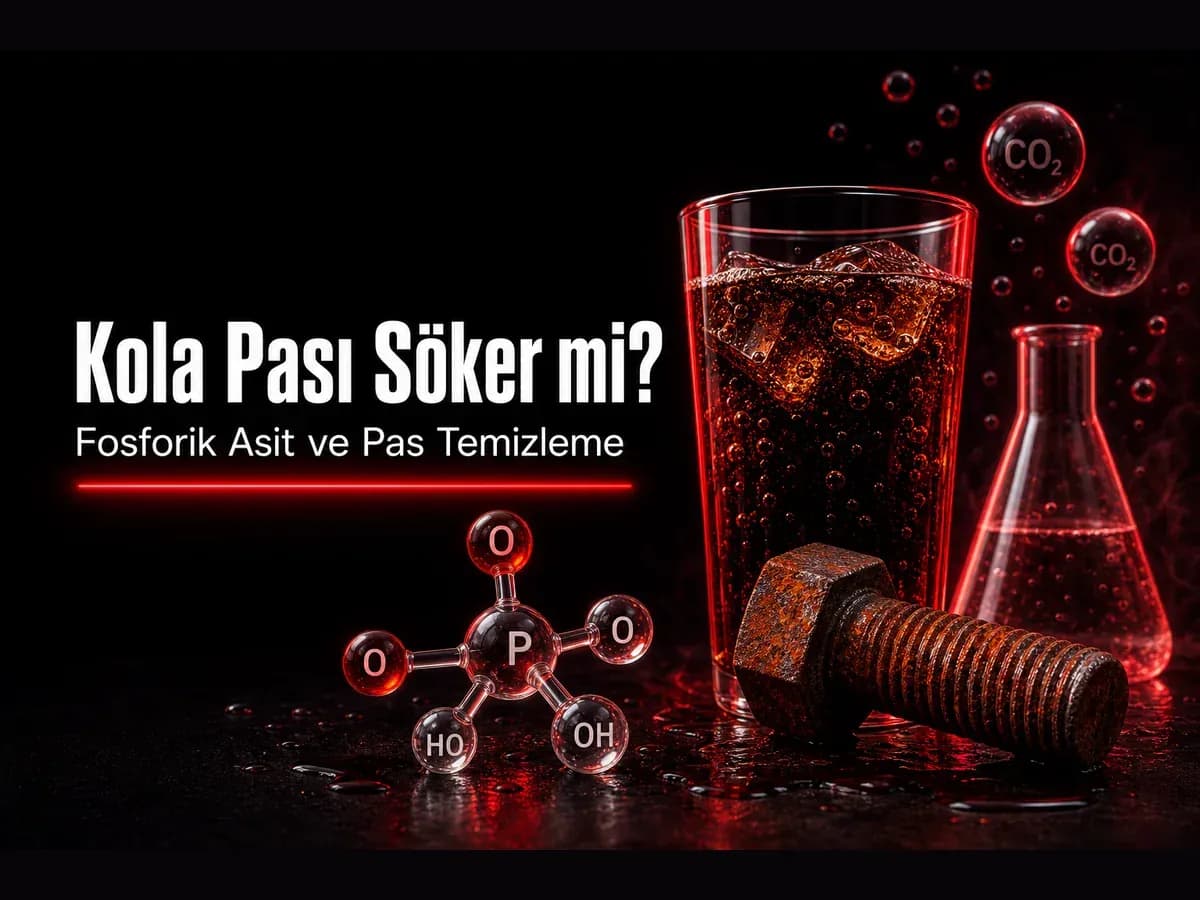 Kola ile pas temizleme, fosforik asit ve demir pası konulu TYT kimya blog kapak görseli