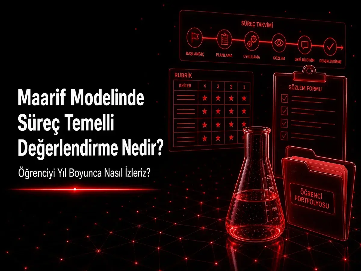 Maarif süreç temelli değerlendirme yıl boyunca öğrenci izleme; süreç takip formu rubrik TYMM kimya kapak görseli