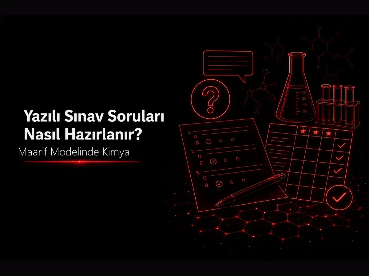 Maarif Modelinde yazılı sınav sorusu hazırlama, beceri bağlam ve puanlama örnekleri konulu öğretmen blog kapak görseli