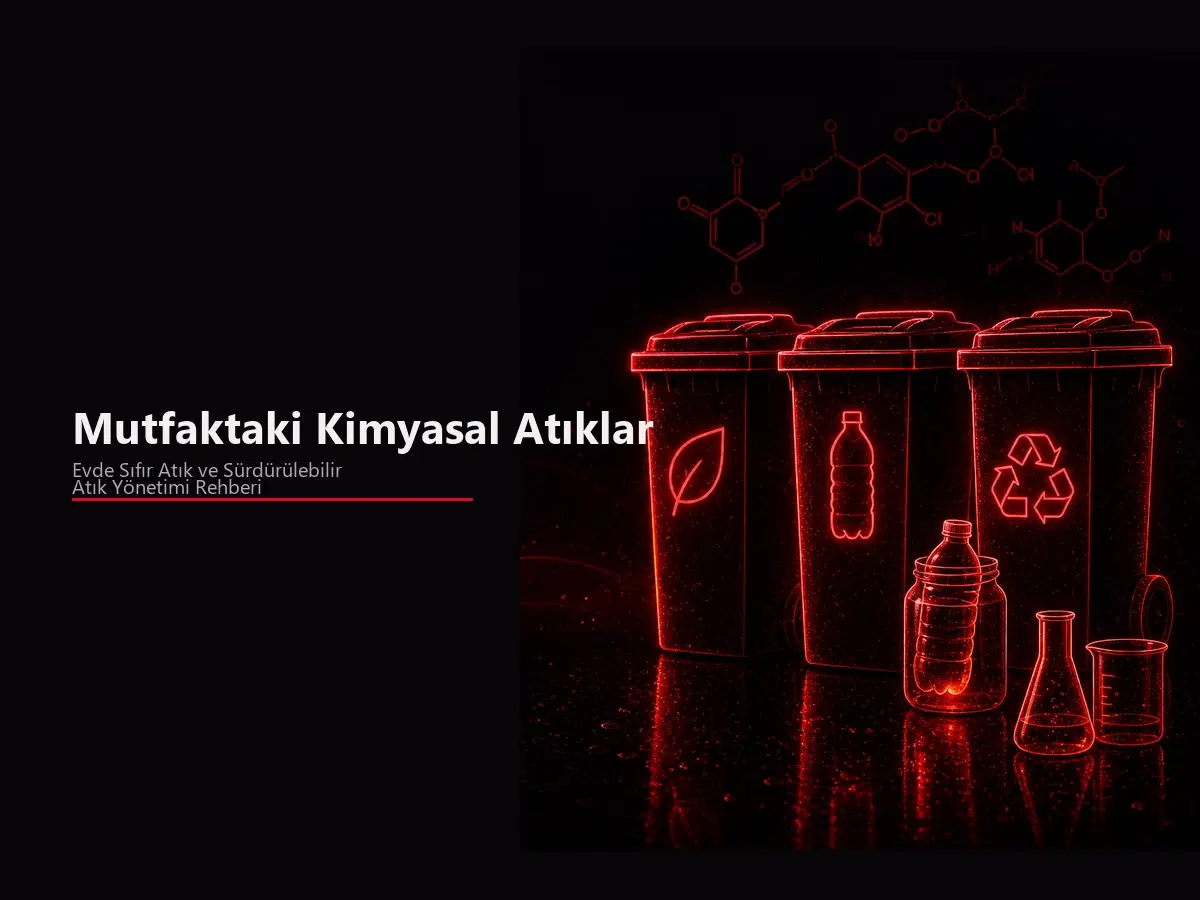 Mutfaktaki kimyasal atıklar, evde sıfır atık ve sürdürülebilir atık yönetimi konulu blog kapak görseli