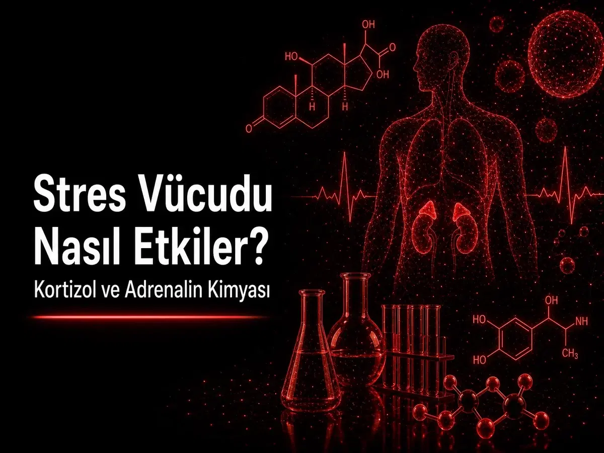 Stres vücudu kortizol ve adrenalin hormonları; fight-or-flight TYT günlük hayat kimyası blog kapak görseli