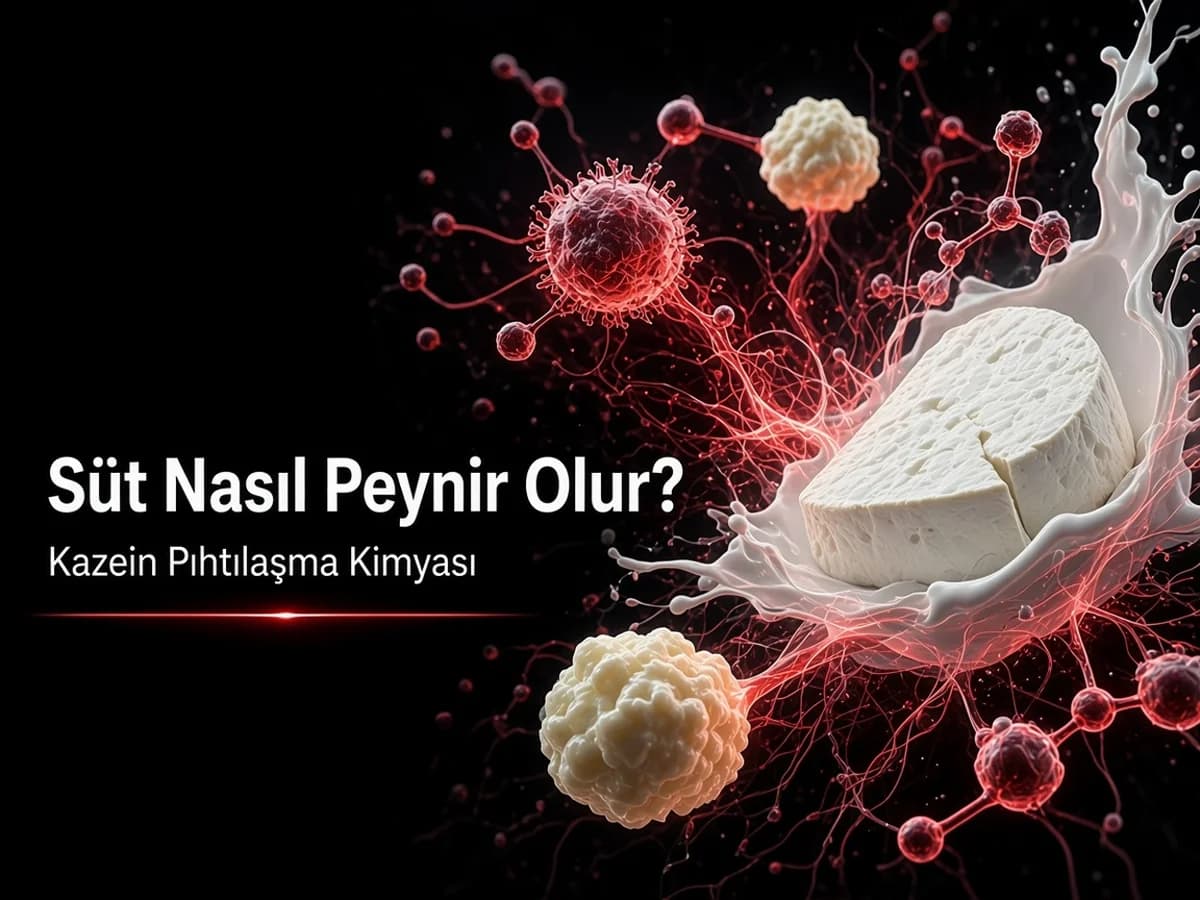 Süt nasıl peynir olur: kazein pıhtılaşması, asit yolu, maya yolu ve peyniraltı suyu kapak görseli