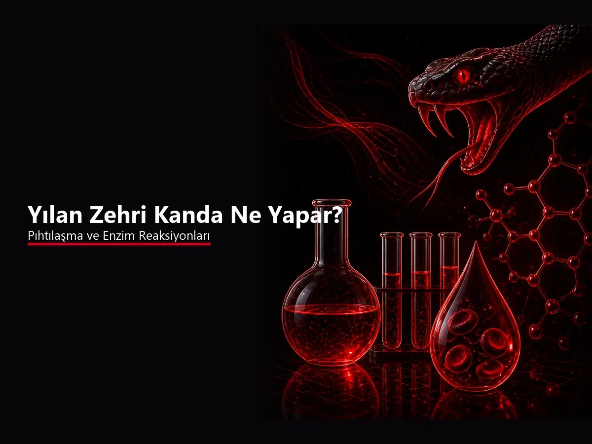 Yılan zehri kanda ne yapar, pıhtılaşma ve enzim reaksiyonlarını gösteren TYT kimya blog kapağı