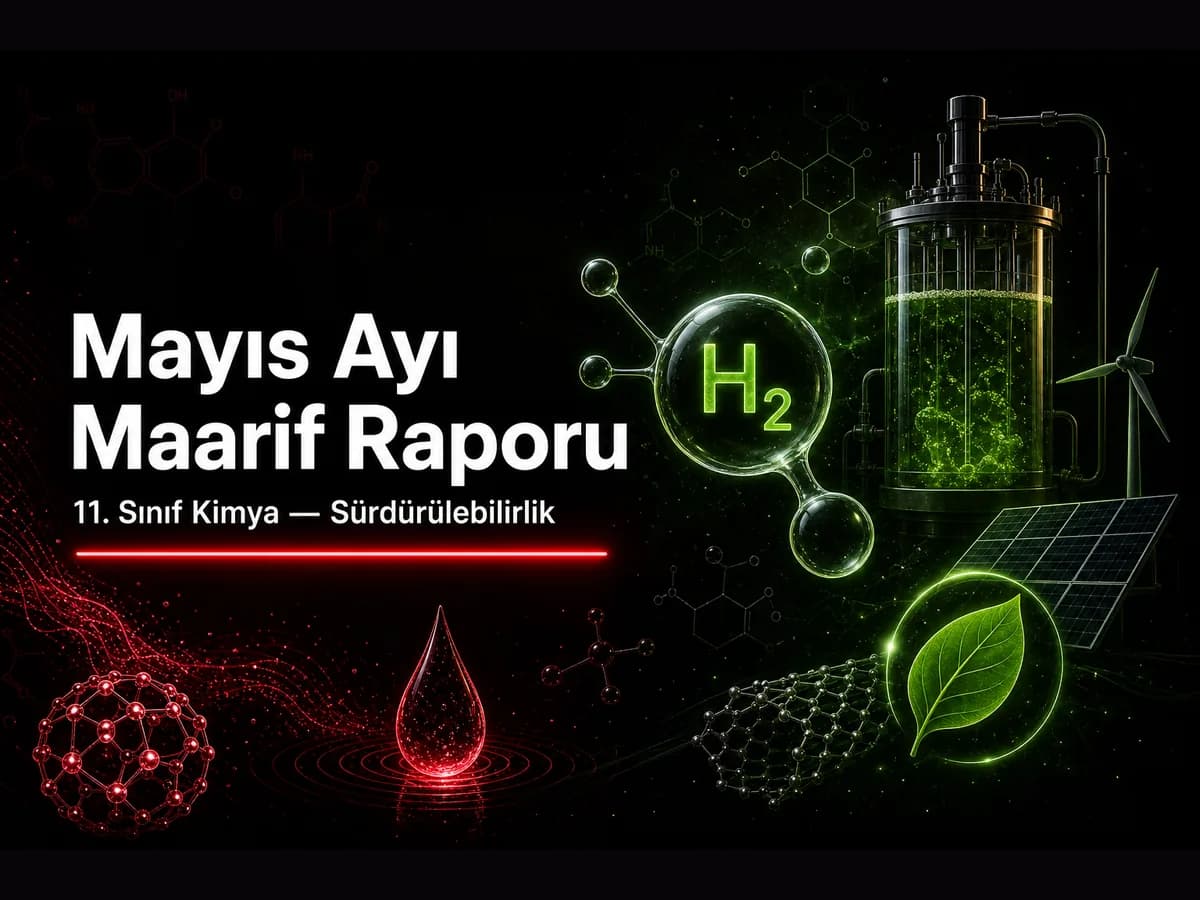 Mayıs ayı Maarif ders raporu kapak görseli
