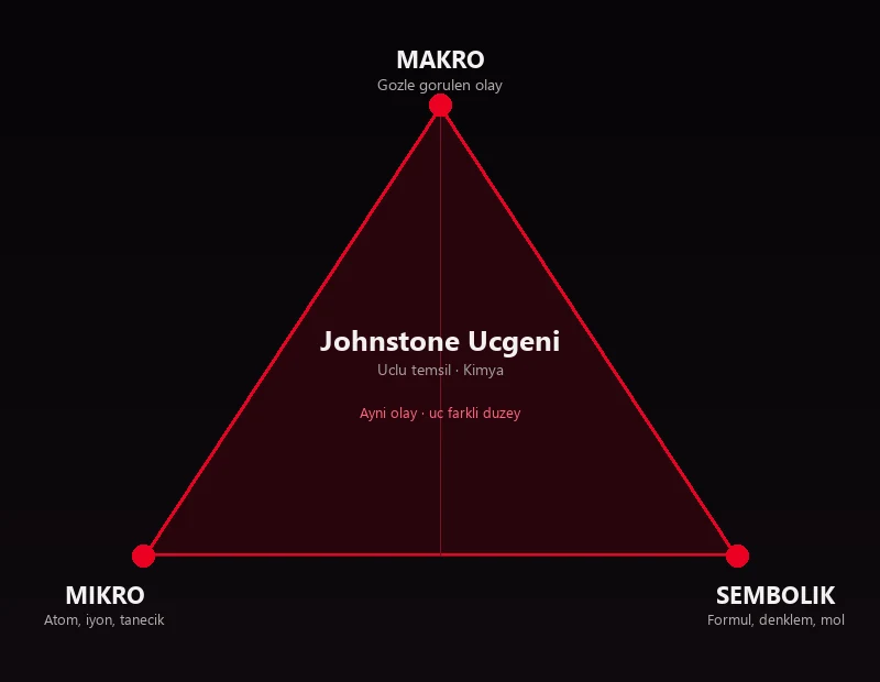 Johnstone üçgeni makro mikro sembolik düzey şeması